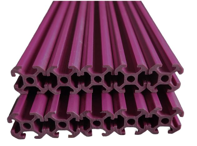 XBEAMS 2020 Pink Rigid Plastic T Slot Framing