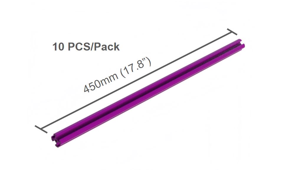 XBEAMS 2020 Pink Rigid Plastic T Slot Framing