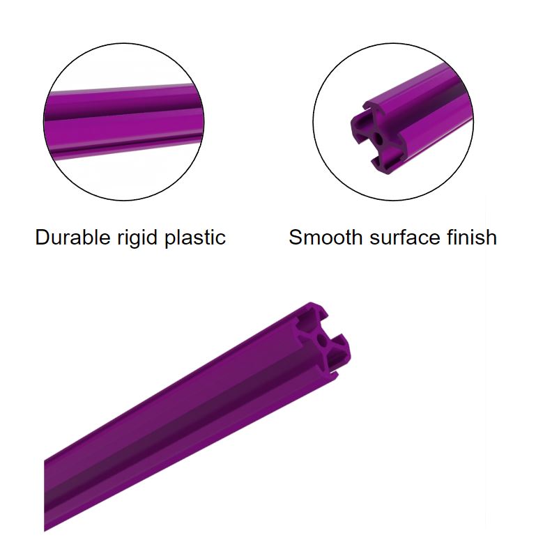 XBEAMS 2020 Pink Rigid Plastic T Slot Framing